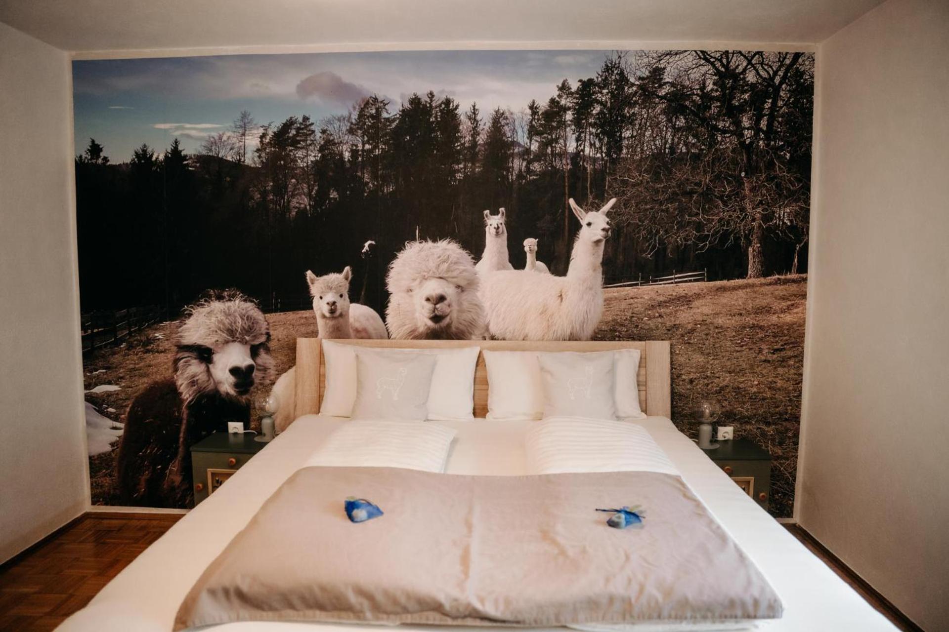 Alpakas, Lamas Und Rentiere Zum Gruenen See Grossdorf  Extérieur photo