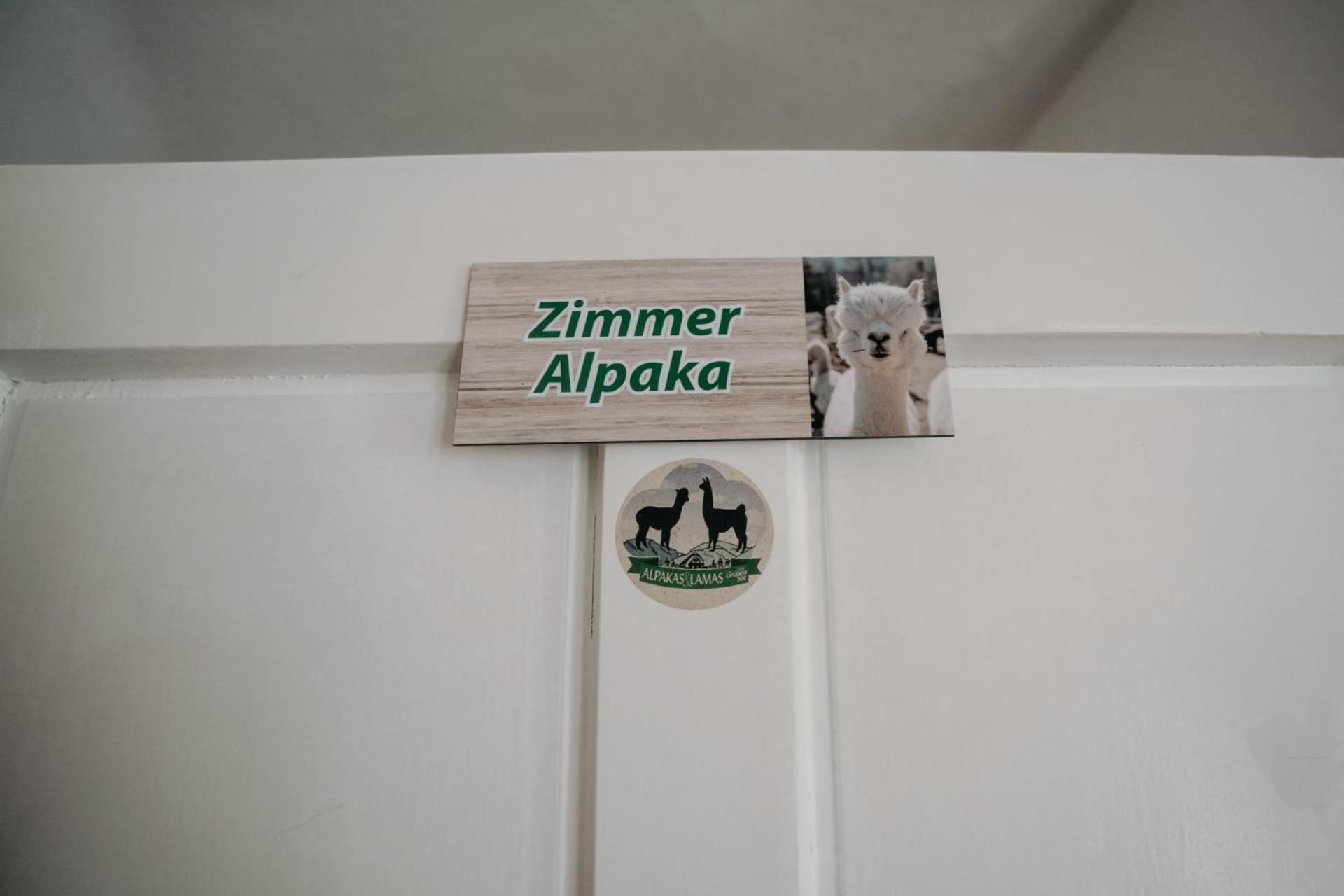 Alpakas, Lamas Und Rentiere Zum Gruenen See Grossdorf  Extérieur photo